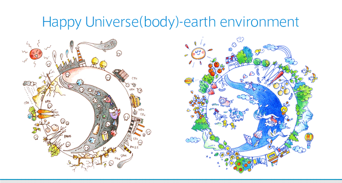 Happy Universe(body)-earth environment